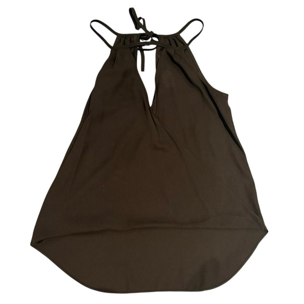 Single Los Angeles Black Halter Tie-Neck Top - Small